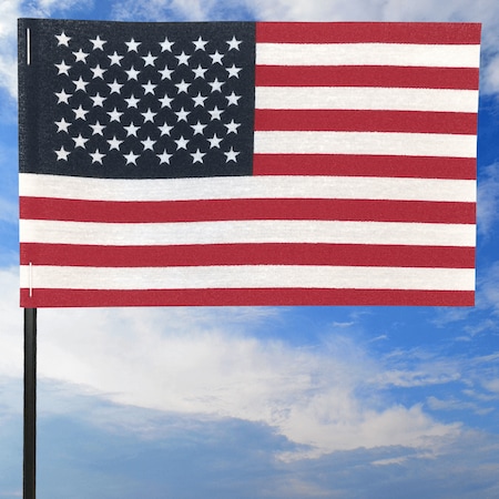 Global Flags Unlimited American Cotton Stick Flag 4"x6"x10" Plastic Stick 205720